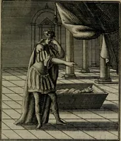 Picture 83 of 92 from De kapelle der dooden, of, De algemeene doodenspiegel : in welken all menschen, van wat staat of rang zy zyn mogen, zich tot hun nut konnen beschouwen : om indagtig ti zyn het memento mori, gedenkt te sterven ... (1737), leaf 292