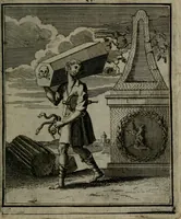 An illustration from De kapelle der dooden, of, De algemeene doodenspiegel : in welken all menschen, van wat staat of rang zy zyn mogen, zich tot hun nut konnen beschouwen : om indagtig ti zyn het memento mori, gedenkt te sterven ... (1737)