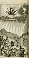 An illustration from De konincklycke triumphe : vertoonende alle de eerpoorten, met desselfs besondere sinne-beelden, en hare beschryvinge, ten getale van in de 60, opgerecht in s' Gravenhage 1691 ter eere van Willem de III koningh van Groot Brittanjen (1691)