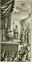An illustration from De konincklycke triumphe : vertoonende alle de eerpoorten, met desselfs besondere sinne-beelden, en hare beschryvinge, ten getale van in de 60, opgerecht in s' Gravenhage 1691 ter eere van Willem de III koningh van Groot Brittanjen (1691)