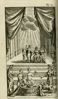 An illustration from De konincklycke triumphe : vertoonende alle de eerpoorten, met desselfs besondere sinne-beelden, en hare beschryvinge, ten getale van in de 60, opgerecht in s' Gravenhage 1691 ter eere van Willem de III koningh van Groot Brittanjen (1691)