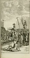 An illustration from De konincklycke triumphe : vertoonende alle de eerpoorten, met desselfs besondere sinne-beelden, en hare beschryvinge, ten getale van in de 60, opgerecht in s' Gravenhage 1691 ter eere van Willem de III koningh van Groot Brittanjen (1691)
