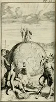 An illustration from De konincklycke triumphe : vertoonende alle de eerpoorten, met desselfs besondere sinne-beelden, en hare beschryvinge, ten getale van in de 60, opgerecht in s' Gravenhage 1691 ter eere van Willem de III koningh van Groot Brittanjen (1691)