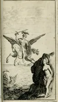 An illustration from De konincklycke triumphe : vertoonende alle de eerpoorten, met desselfs besondere sinne-beelden, en hare beschryvinge, ten getale van in de 60, opgerecht in s' Gravenhage 1691 ter eere van Willem de III koningh van Groot Brittanjen (1691)