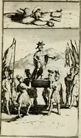 An illustration from De konincklycke triumphe : vertoonende alle de eerpoorten, met desselfs besondere sinne-beelden, en hare beschryvinge, ten getale van in de 60, opgerecht in s' Gravenhage 1691 ter eere van Willem de III koningh van Groot Brittanjen (1691)