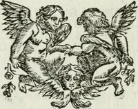 Picture 73 of 85 from De konincklycke triumphe : vertoonende alle de eerpoorten, met desselfs besondere sinne-beelden, en hare beschryvinge, ten getale van in de 60, opgerecht in s' Gravenhage 1691 ter eere van Willem de III koningh van Groot Brittanjen (1691), leaf 239