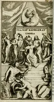 An illustration from De konincklycke triumphe : vertoonende alle de eerpoorten, met desselfs besondere sinne-beelden, en hare beschryvinge, ten getale van in de 60, opgerecht in s' Gravenhage 1691 ter eere van Willem de III koningh van Groot Brittanjen (1691)