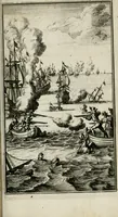 An illustration from De konincklycke triumphe : vertoonende alle de eerpoorten, met desselfs besondere sinne-beelden, en hare beschryvinge, ten getale van in de 60, opgerecht in s' Gravenhage 1691 ter eere van Willem de III koningh van Groot Brittanjen (1691)