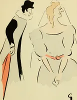 An illustration from De la Comédie Française aux boulevards. Préf. de Jules Claretie (1906)