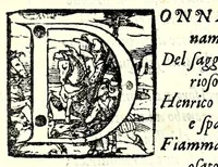 An illustration from De la glorie d'Evropa : al sereniss. Don. Cosimo Medici, principe di Toscana : parte prima [-seconda], scritte e dedicate ne le reali nozze sue, e de la serenissima sua sposa l'arciduchessa Maria Maddalena d'Avstria, principessa di Toscana (1608)