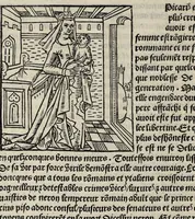 An illustration from De la louenge et vertu des nobles et cleres dames : de Jehan bocasse ; [traslate & iprime nouellemet a paris]