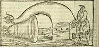 An illustration from De la pirotechnia : Libri X. doue ampiamente si tratta non solo di ogni sorte & diuersita di miniere, ma anchora quanto si ricerca intorno à la prattica di quelle cose di quel che si appartiene à l'arte de la fusione ouer gitto de metalli come d'ogni altra cosa simile à questa (1540)