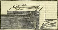 An illustration from De la pirotechnia : Libri X. doue ampiamente si tratta non solo di ogni sorte & diuersita di miniere, ma anchora quanto si ricerca intorno à la prattica di quelle cose di quel che si appartiene à l'arte de la fusione ouer gitto de metalli come d'ogni altra cosa simile à questa (1540)