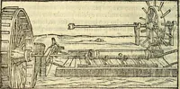 An illustration from De la pirotechnia : Libri X. doue ampiamente si tratta non solo di ogni sorte & diuersita di miniere, ma anchora quanto si ricerca intorno à la prattica di quelle cose di quel che si appartiene à l'arte de la fusione ouer gitto de metalli come d'ogni altra cosa simile à questa (1540)