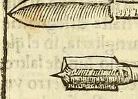 An illustration from De la pirotechnia : Libri X. doue ampiamente si tratta non solo di ogni sorte & diuersita di miniere, ma anchora quanto si ricerca intorno à la prattica di quelle cose di quel che si appartiene à l'arte de la fusione ouer gitto de metalli come d'ogni altra cosa simile à questa (1540)