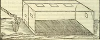 An illustration from De la pirotechnia : Libri X. doue ampiamente si tratta non solo di ogni sorte & diuersita di miniere, ma anchora quanto si ricerca intorno à la prattica di quelle cose di quel che si appartiene à l'arte de la fusione ouer gitto de metalli come d'ogni altra cosa simile à questa (1540)
