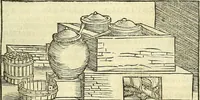 An illustration from De la pirotechnia : Libri X. doue ampiamente si tratta non solo di ogni sorte & diuersita di miniere, ma anchora quanto si ricerca intorno à la prattica di quelle cose di quel che si appartiene à l'arte de la fusione ouer gitto de metalli come d'ogni altra cosa simile à questa (1540)