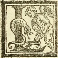 An illustration from De la pirotechnia : Libri X. doue ampiamente si tratta non solo di ogni sorte & diuersita di miniere, ma anchora quanto si ricerca intorno à la prattica di quelle cose di quel che si appartiene à l'arte de la fusione ouer gitto de metalli come d'ogni altra cosa simile à questa (1540)
