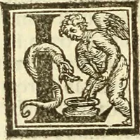 An illustration from De la pirotechnia : Libri X. doue ampiamente si tratta non solo di ogni sorte & diuersita di miniere, ma anchora quanto si ricerca intorno à la prattica di quelle cose di quel che si appartiene à l'arte de la fusione ouer gitto de metalli come d'ogni altra cosa simile à questa (1540)