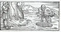 Picture 12 of 43 from De la pirotechnia libri X. : dove ampiamente si tratta non solo di ogni sorte & diuersita di miniere, ma anchora quanto si ricerca intorno à la prattica di quelle cose, di quel che si appartiene à l'arte de la fusione, ouer gitto de metalli, come d'ogni altra cosa simile à questa (1540), leaf 151