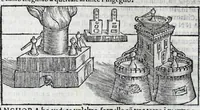 Picture 33 of 43 from De la pirotechnia libri X. : dove ampiamente si tratta non solo di ogni sorte & diuersita di miniere, ma anchora quanto si ricerca intorno à la prattica di quelle cose, di quel che si appartiene à l'arte de la fusione, ouer gitto de metalli, come d'ogni altra cosa simile à questa (1540), leaf 294