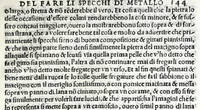 Picture 37 of 43 from De la pirotechnia libri X. : dove ampiamente si tratta non solo di ogni sorte & diuersita di miniere, ma anchora quanto si ricerca intorno à la prattica di quelle cose, di quel che si appartiene à l'arte de la fusione, ouer gitto de metalli, come d'ogni altra cosa simile à questa (1540), leaf 319