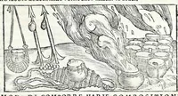 Picture 42 of 43 from De la pirotechnia libri X. : dove ampiamente si tratta non solo di ogni sorte & diuersita di miniere, ma anchora quanto si ricerca intorno à la prattica di quelle cose, di quel che si appartiene à l'arte de la fusione, ouer gitto de metalli, come d'ogni altra cosa simile à questa (1540), leaf 359