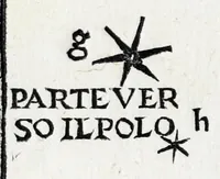 An illustration from De la sfera del mondo. Libri qvattro in lingva toscana: iqvali non per via di traduttione, nè à qual si voglia particolare scrittore obligati: ma parte da i migliori raccogliendo; e parte di nuouo producendo; contengano in se tutto quel ch'intorno à tal materia si possa desiderare; ridotti à tãta ageuolezza, & à cosi facil modo di dimostrare che qual si voglia poco essercitato negli studij di matemmatica potrà ageuolissimamente & con prestezza intenderne il tutto. De le stelle fisse. Libro vno con le sve figvre, e con le sve tauole: doue cõ marauigliosa ageuolezza potrà ciascheduno conoscere qualunque stella dele XLVIII immagini del cielo stellato, e le fauole loro integramente: & sapere in ogni tempo del'anno, à qual si voglia hora di notte, in che parte del cielo si truovino, non solo le dette immagini, ma qualunq[ue] stella di quelle (1540)