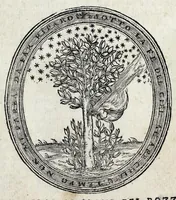 An illustration from De la sfera del mondo. Libri qvattro in lingva toscana: iqvali non per via di traduttione, nè à qual si voglia particolare scrittore obligati: ma parte da i migliori raccogliendo; e parte di nuouo producendo; contengano in se tutto quel ch'intorno à tal materia si possa desiderare; ridotti à tãta ageuolezza, & à cosi facil modo di dimostrare che qual si voglia poco essercitato negli studij di matemmatica potrà ageuolissimamente & con prestezza intenderne il tutto. De le stelle fisse. Libro vno con le sve figvre, e con le sve tauole: doue cõ marauigliosa ageuolezza potrà ciascheduno conoscere qualunque stella dele XLVIII immagini del cielo stellato, e le fauole loro integramente: & sapere in ogni tempo del'anno, à qual si voglia hora di notte, in che parte del cielo si truovino, non solo le dette immagini, ma qualunq[ue] stella di quelle (1540)
