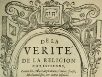 Picture 1 of 10 from De la verité de la religion chrestienne, contre les athees, epícuriens, paiens, juifs, mahumedistes & autres infideles. Reueuë par l'autheur. Auec vne table tresample des principales matieres qui y sont contenues (1585), leaf 4