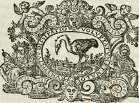 An illustration from Del campo aperto, mantenvto in Ferrara, l' anno M.DC.X. la notte di carnouale : dall'Illustriss. Signor Enzo Bentivogli, mantenitore della querela, pubblicata nella seguente disfida da un'araldo, à suon di trombe, il di 6. febraio, su'l corso, pieno di tutta la città mascherata : sontuosissima, e magnifica inuenzione (1610)