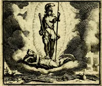 Picture 4 of 59 from De leermeester der zeden, vertoond in Horatius zinnebeelden, lierzangen, enz., Lof van 't landleven, en Bespiegeling op 't leven der menschen, verbeeld in de vier getyden des jaars. Met veele uitmuntende verzen vermeerderd (1781), leaf 12