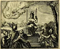 Picture 6 of 59 from De leermeester der zeden, vertoond in Horatius zinnebeelden, lierzangen, enz., Lof van 't landleven, en Bespiegeling op 't leven der menschen, verbeeld in de vier getyden des jaars. Met veele uitmuntende verzen vermeerderd (1781), leaf 16
