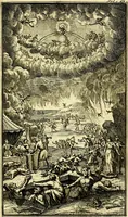 Picture 40 of 59 from De leermeester der zeden, vertoond in Horatius zinnebeelden, lierzangen, enz., Lof van 't landleven, en Bespiegeling op 't leven der menschen, verbeeld in de vier getyden des jaars. Met veele uitmuntende verzen vermeerderd (1781), leaf 260
