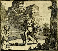 An illustration from De leermeester der zeden, vertoond in Horatius zinnebeelden, lierzangen, enz., Lof van 't landleven, en Bespiegeling op 't leven der menschen, verbeeld in de vier getyden des jaars. Met veele uitmuntende verzen vermeerderd (1781)