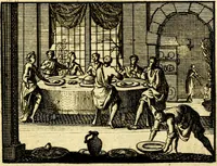 Picture 46 of 59 from De leermeester der zeden, vertoond in Horatius zinnebeelden, lierzangen, enz., Lof van 't landleven, en Bespiegeling op 't leven der menschen, verbeeld in de vier getyden des jaars. Met veele uitmuntende verzen vermeerderd (1781), leaf 296