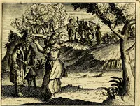 Picture 18 of 59 from De leermeester der zeden, vertoond in Horatius zinnebeelden, lierzangen, enz., Lof van 't landleven, en Bespiegeling op 't leven der menschen, verbeeld in de vier getyden des jaars. Met veele uitmuntende verzen vermeerderd (1781), leaf 40