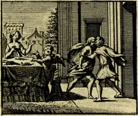 An illustration from De leermeester der zeden, vertoond in Horatius zinnebeelden, lierzangen, enz., Lof van 't landleven, en Bespiegeling op 't leven der menschen, verbeeld in de vier getyden des jaars. Met veele uitmuntende verzen vermeerderd (1781)