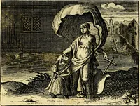 Picture 22 of 59 from De leermeester der zeden, vertoond in Horatius zinnebeelden, lierzangen, enz., Lof van 't landleven, en Bespiegeling op 't leven der menschen, verbeeld in de vier getyden des jaars. Met veele uitmuntende verzen vermeerderd (1781), leaf 48