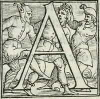 An illustration from De le lettere di m. Clavdio Tolomei lib. sette. Con vna breve dichiarazione in fine di tvtto l'ordin de l'ortografia di qvesta opera (1547)
