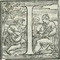 An illustration from De le lettere di m. Clavdio Tolomei lib. sette. Con vna breve dichiarazione in fine di tvtto l'ordin de l'ortografia di qvesta opera (1547)
