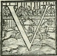 An illustration from De le lettere di m. Clavdio Tolomei lib. sette. Con vna breve dichiarazione in fine di tvtto l'ordin de l'ortografia di qvesta opera (1547)