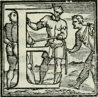 An illustration from De le lettere di m. Clavdio Tolomei lib. sette. Con vna breve dichiarazione in fine di tvtto l'ordin de l'ortografia di qvesta opera (1547)