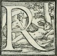 An illustration from De le lettere di m. Clavdio Tolomei lib. sette. Con vna breve dichiarazione in fine di tvtto l'ordin de l'ortografia di qvesta opera (1547)