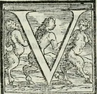 An illustration from De le lettere di m. Clavdio Tolomei lib. sette. Con vna breve dichiarazione in fine di tvtto l'ordin de l'ortografia di qvesta opera (1547)