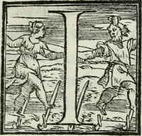 An illustration from De le lettere di m. Clavdio Tolomei lib. sette. Con vna breve dichiarazione in fine di tvtto l'ordin de l'ortografia di qvesta opera (1547)
