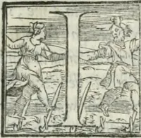 An illustration from De le lettere di m. Clavdio Tolomei lib. sette. Con vna breve dichiarazione in fine di tvtto l'ordin de l'ortografia di qvesta opera (1547)