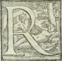 An illustration from De le lettere di m. Clavdio Tolomei lib. sette. Con vna breve dichiarazione in fine di tvtto l'ordin de l'ortografia di qvesta opera (1547)