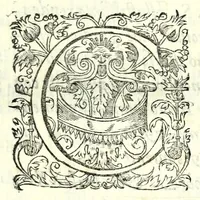 An illustration from De le lettere familiari del commendatore Annibal Caro, volume primo[-secondo] (1587)