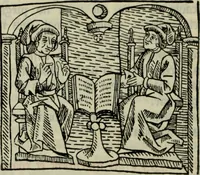 An illustration from De les costumes des homens e debs oficis dels nobles, sobrel Joch des escachs (1900)